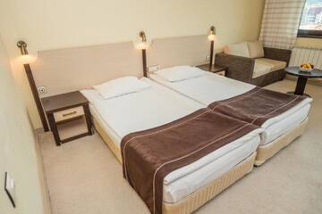 Фото номера Двухместный номер Делюкс с 1 кроватью Отель Rhodopi Home Hotel - Half Board г. Чепеларе 6